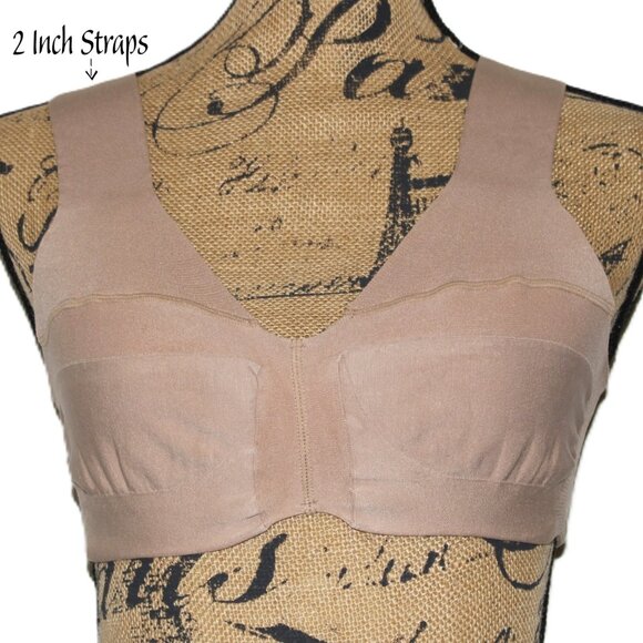 SPANX Bra-llelujah! Bra 42 B/C Bare Wide Straps Pullover Sports Bra - Picture 1 of 5